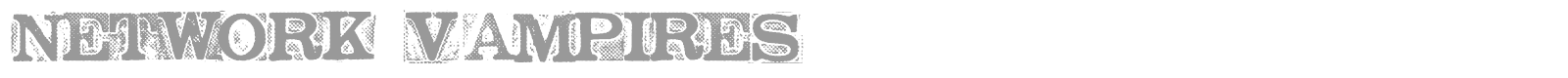 Network Vampires font preview
